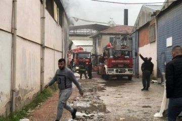 Bursa’da tekstil fabrikasında yangın