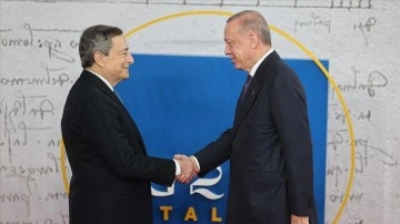 Cumhurbaşkanı Erdoğan, İtalya Başbakanı Draghi ile ortak araya geldi