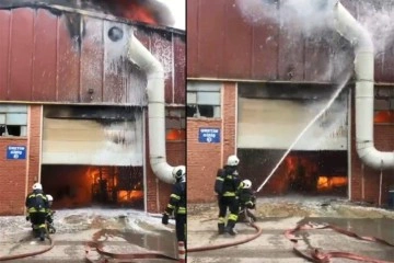 Kocaeli'de yağ fabrikasında yangın