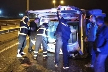 Siirt'te vakaya giden ambulansa araç çarptı: 4 yaralı
